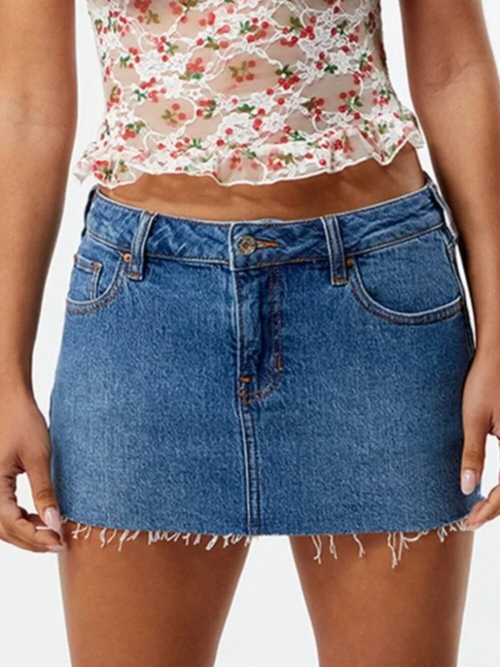 Pacsun Dark Denim Micro Mini Skirt NWT